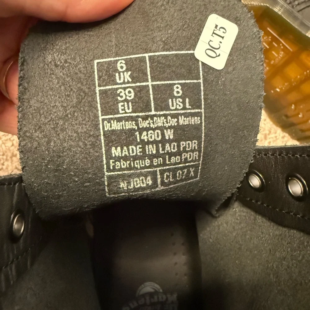 Dr. Martens Black Leather Lace-Up Boots - Picture 7 of 7